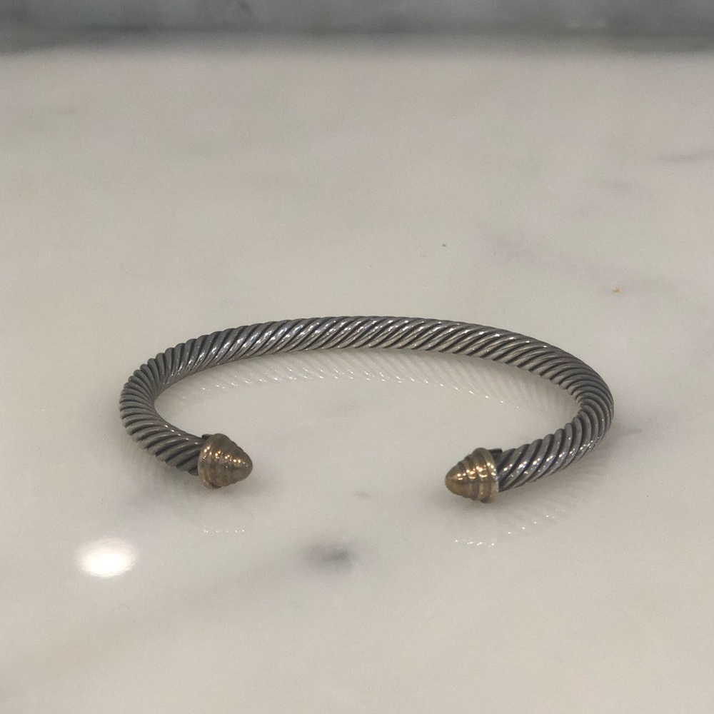 David Yurman Small sterling and gold bracelet